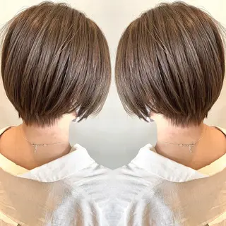 ショート カラー ヘアアレンジ ネイル マツエク・マツパ 夜23時まで予約🉑 reverieあきらのヘアスタイル