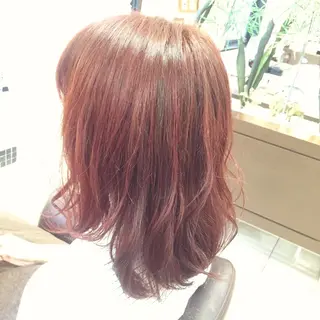 ミディアム セミロング カラー 大平 美沙のヘアスタイル