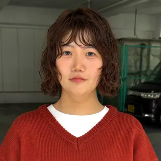ショート パーマ レディースパーマ/ 合田 有一朗のヘアスタイル