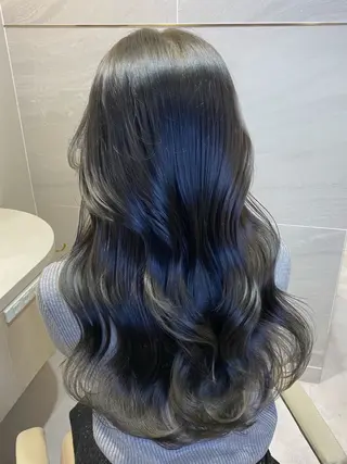 ロング カラー 透明感カラー🌿 グレージュ🐺陽介のヘアスタイル