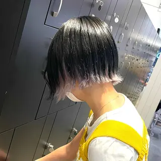 ロング カラー ヘアアレンジ 🧸ハイトーン🧸 ゆっきー🧸のヘアスタイル