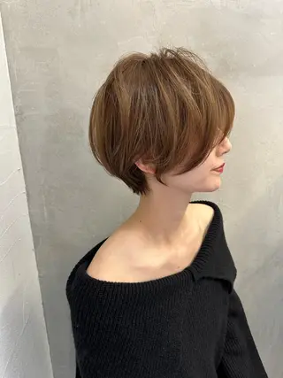 ショート 縮毛矯正/レイヤー taiga🧡のヘアスタイル