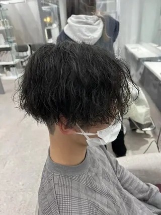 メンズ 京都河原町 メンズパーマ助川龍哉のヘアスタイル