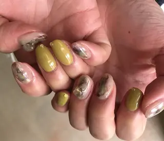 ネイル パラあり！フィルイン 美フォルムのネイルデザイン