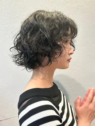 ミディアム パーマ お悩み解決パーマ hana🩰のヘアスタイル