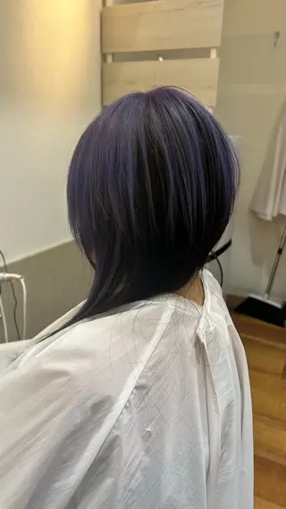 セミロング カラー 浅香山✨美髪✨ やまもとあきこのヘアスタイル