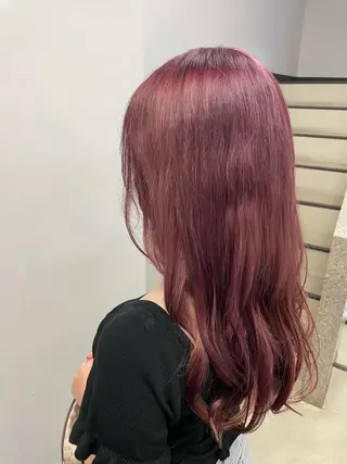 ロング カラー ヘアアレンジ 縮毛矯正/髪質改善/ ブリーチ毛/木元渓太のヘアスタイル