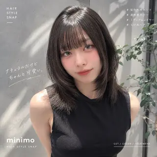 ミディアム カラー レイヤー/巻ける 縮毛矯正🇰🇷早坂のヘアスタイル