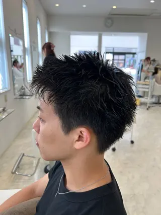 ショート ヘアアレンジ メンズ メンズカット/パーマ チバト　クウトのヘアスタイル