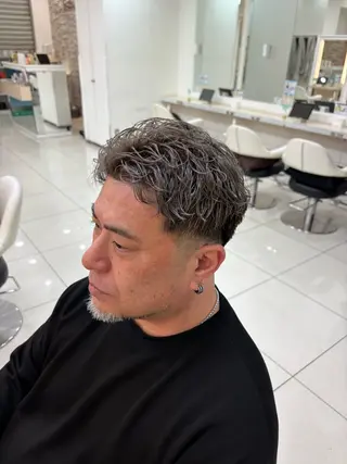 カラー パーマ メンズ keany錦糸町 ハセベユウのヘアスタイル