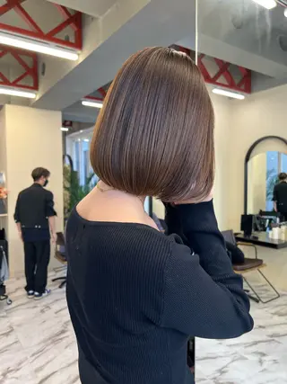 ショート カラー 髪質改善/縮毛矯正 鈴木裕介のヘアスタイル