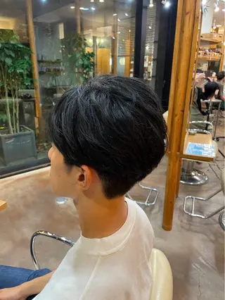 メンズ シミズ チハルのヘアスタイル