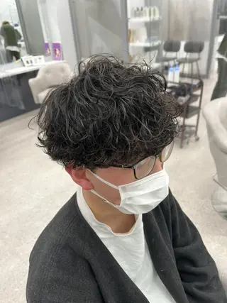 ショート 京都河原町 メンズパーマ助川龍哉のヘアスタイル