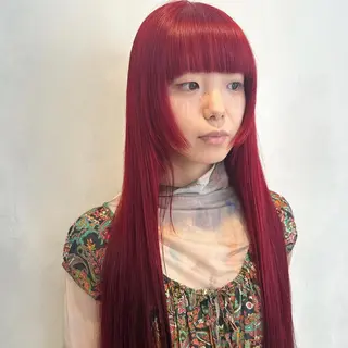 ロング カラー デザインカラー/パー マ🦖外岡咲希🦖のヘアスタイル