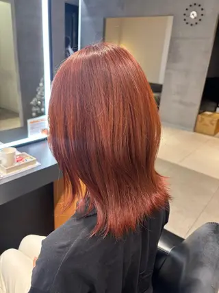 ミディアム KAREN(ému) 伏見/カットモデルのヘアスタイル