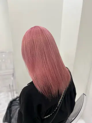ロング カラー 色落ち綺麗🩰ハイ トーン🎀RINKAのヘアスタイル