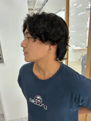 パーマ メンズ メンズカット パーマ[佐橋]のヘアスタイル
