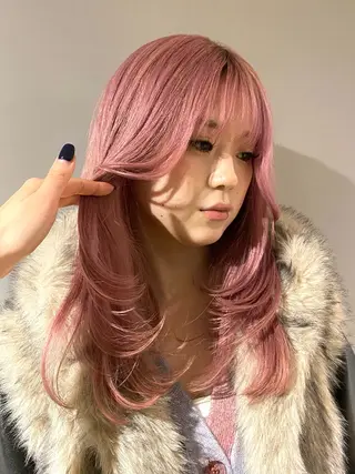 ミディアム カラー 天神大名/カラー特化 レイヤー/似合わせのヘアスタイル