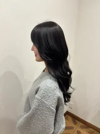 ロング カラー 兼子莉彩 /暗髪🤎/暖色🍒のヘアスタイル