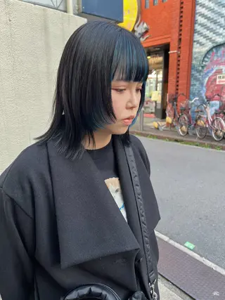 ショート スダユーヤ 💫推しカラーウルフのヘアスタイル