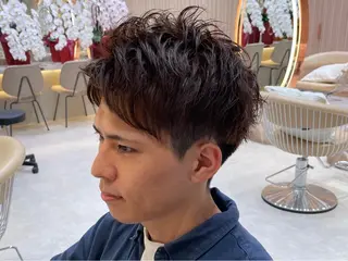 メンズ 大人メンズパーマ メンズ特化 萱原大幹のヘアスタイル