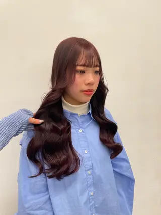 ロング カラー ヘアアレンジ 💗横浜美容室 💗HARUNAのヘアスタイル