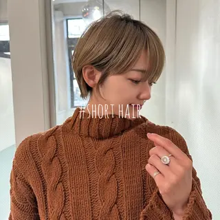 ショート 縮毛矯正/レイヤー taiga🧡のヘアスタイル