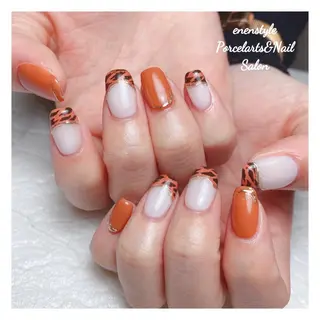 ミディアム ネイル 🐾enen style 🐾のネイルデザイン