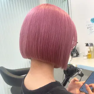 ショート カラー 【美髪矯正/絹髪】 🎀hinano🎀のヘアスタイル