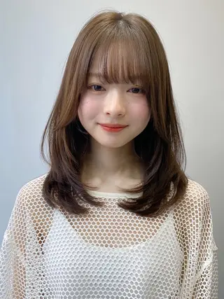 セミロング レイヤー×髪質改善✨ 渋谷/佐藤侑哉のヘアスタイル
