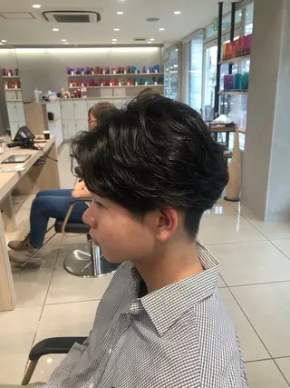 ショート パーマ メンズ 【持ちが良い!メンズ パーマ】田中颯汰のヘアスタイル