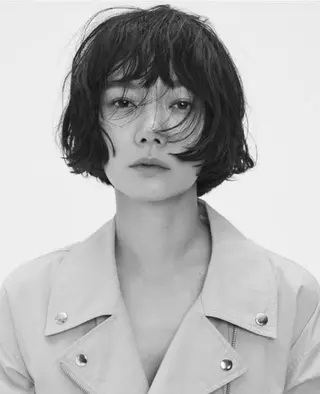 ミディアム カラー パーマ ボブパーマコテ巻き風 パーマNo1深江秀平のヘアスタイル