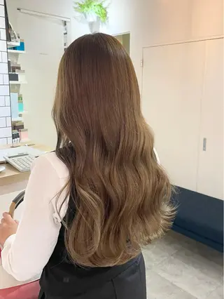 ロング カラー ハルカ ・のヘアスタイル