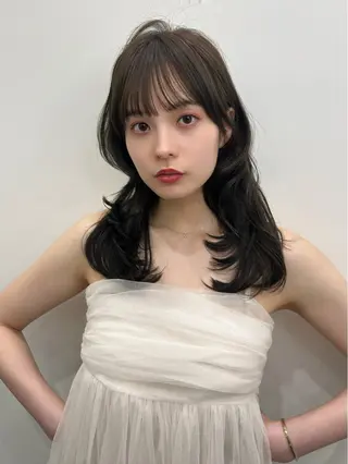 ミディアム PULSE ASAHIのヘアスタイル