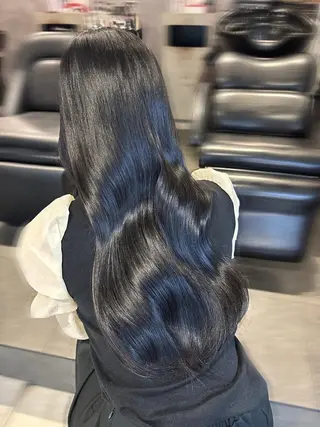 ロング カラー 🎀🎶はがりな ワンカラー💝のヘアスタイル