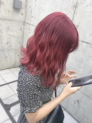 セミロング カラー アニメカラー髪質改善 🎀🐰堀川智史🎀のヘアスタイル