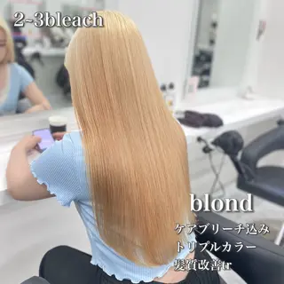 ロング カラー 色落ち綺麗🩰ハイ トーン🎀RINKAのヘアスタイル