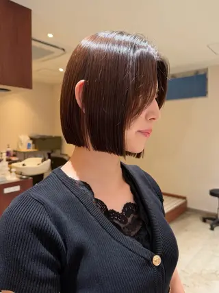 ショート 髪質改善/美髪矯正/ 小顔ボブNANAのヘアスタイル