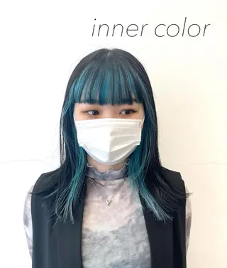 ミディアム カラー レイヤーカット/艶髪 ✨💭KIRARIのヘアスタイル