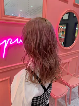 ロング カラー ボブ/レイヤーカット 縮毛矯正/コウキ新宿のヘアスタイル