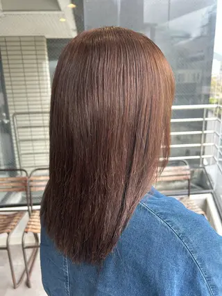 セミロング カラー 佐藤光華/JANU /カラーモデルのヘアスタイル