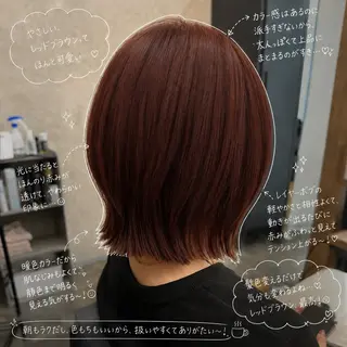 ミディアム カラー 似合わせボブ🎀🫧 千葉 優希のヘアスタイル