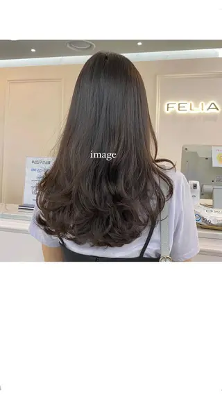 ロング パーマ 韓国好き🇰🇷 美容師MIKUのヘアスタイル