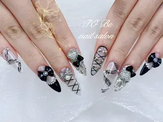 ロング Nail Salon To Be珈月のネイルデザイン