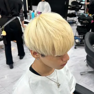 カラー メンズ 🫧💞ハイトーン 瀧田 菜々花🦄🫧のヘアスタイル