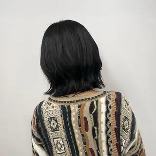 ミディアム 春の透明感カラー／ ハラのヘアスタイル