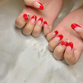 ミディアム カラー パーマ ヘアアレンジ メンズ キッズ ネイル マツエク・マツパ el. by Aoのネイルデザイン