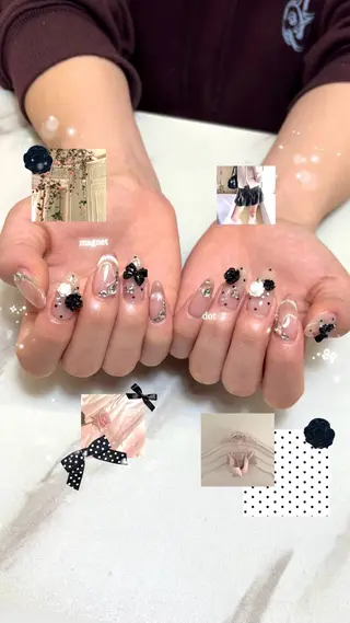 ネイル yuki❄️堺筋本町 韓国ワンホンのネイルデザイン