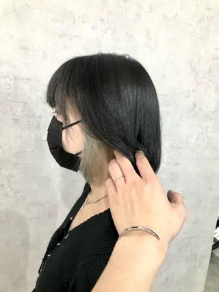 ショート カラー パーマ ヘアアレンジ メンズ キッズ ネイル マツエク・マツパ エビスザキレン／メン ズ／心斎橋🌳のヘアスタイル