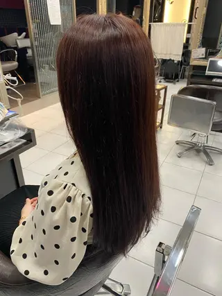 ロング カラー グレージュ達人/赤み 消し/ブリーチ/岩崎のヘアスタイル